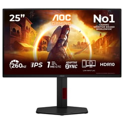 AOC MONITOR IPS 25" (24.5) FHD 1MS 260HZ HDMI DP HAS - AOC 25G4ZR