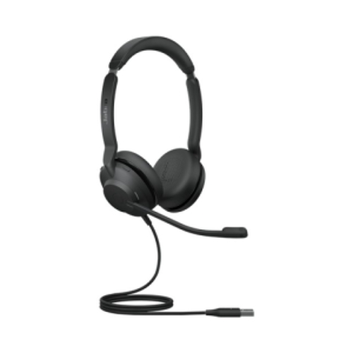 Auscultadores USB Jabra Evolve2 30 MS com microfone - Cancelamento de ruído - Banda para a cabeça ajustável - Controlos no ouvido - Cabo de 1,5 m - Preto - Jabra 306062