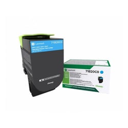 Cartucho de Toner Lexmark CS317/CS417/CS517/CX317/CX417/CX517 Ciano Original - 71B20C0 - Lexmark 71B20C0
