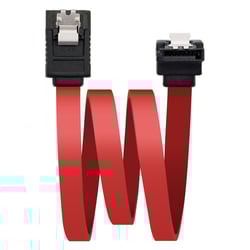 Cabo de dados SATA angular nanocabo com âncoras 0,50 m - Cor vermelha - Nanocable 10.18.0301