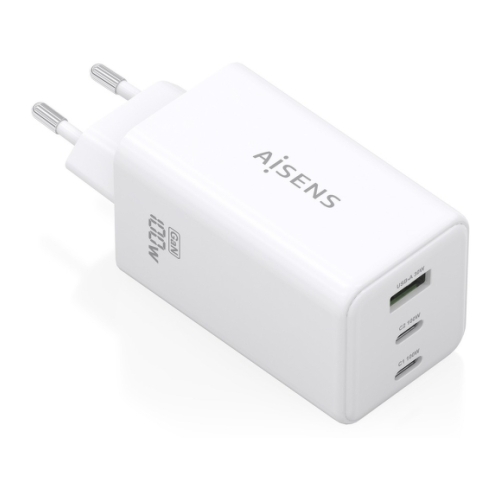 Carregador Aisens GAN 100W - 2xUSB-C PD3.0, QC4.0, QC5.0 - 1xUSB-A QC3.0 - Branco - Aisens ASCH-100W3P051-W