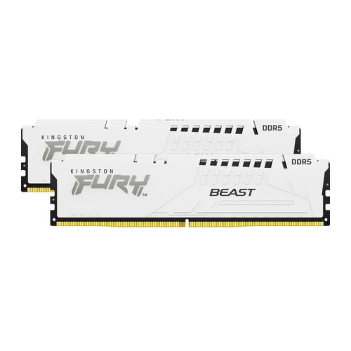 KINGSTON MEM 64GB 5200MT/S DDR5 CL36 DIMM (KIT 2) FURY BEAST WHITE EXPO - Kingston KF552C36BWEK2-64