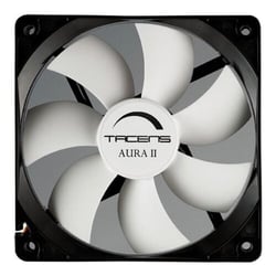 Ventoinha Tacens Aura II 120mm - Caixa preta, pás brancas - Velocidade máxima - 1200rpm - Tacens 3AURAII1212 - Tacens 3AURAII1212 1200rpm - Tacens 3AURAII1212