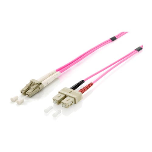 EQUIP LC/SC FIBER OPTIC PATCH CABLE, OM4, 2M - Equip 255532