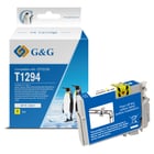 G&G Epson T1294 Amarelo Cartucho de Tinta Compatível, 10 ml - Tinteiro Compatível C13T12944012