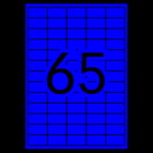 Apli Etiquetas permanentes fluorescentes amarelas 38,1 x 21,2 mm 20 folhas - APLI 205931