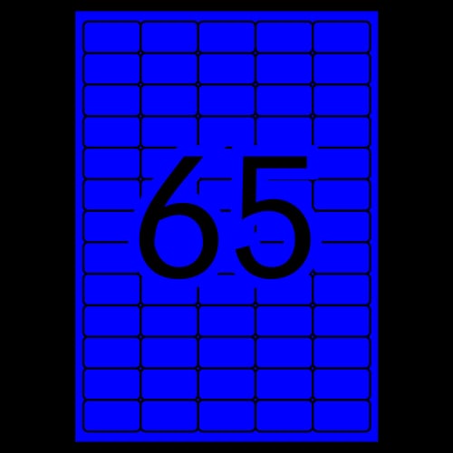 Apli Etiquetas permanentes fluorescentes amarelas 38,1 x 21,2 mm 20 folhas - APLI 205931