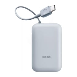 Bateria externa Xiaomi/Power Bank 10000 mAh com - Carregamento rápido de 22,5 W - Cabo de carregamento integrado - Portas 1x USB-A, 1x USB-C - Azul claro - Xiaomi 299002