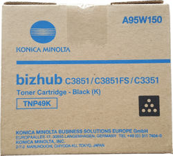 Cartucho de Toner Preto Original Konica Minolta TNP49 - TNP49K/A95W150 - Konica Minolta A95W150