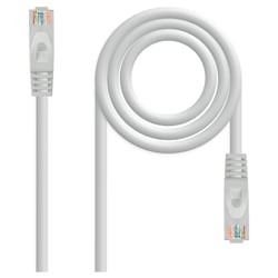 Cabo de rede nanocabo RJ45 LSZH Cat.6a UTP AWG24 1m - Cor cinza - Nanocable 10.20.1801