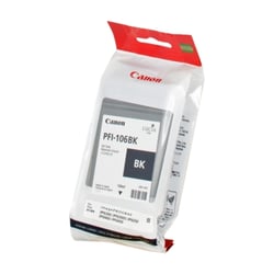 Cartucho de tinta preto original Canon PFI106 - PFI106BK/6621B001 - Canon PFI106BK