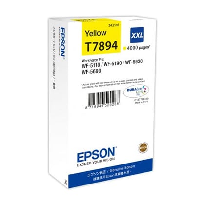 Epson T7894 tinteiro 1 unidade(s) Original Rendimento Extremamente (Super) Alto Amarelo - Epson C13T789440
