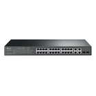 TP-LINK SWITCH JETSTREAM 24-PORT 10/100 + 4 GIGABIT SMART 24-PORT POE+ - TP-Link TL-SL2428P
