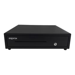 Gaveta de dinheiro eletrónica Approx - 12 compartimentos - Abertura automática e manual - Ligação RJ11 - Approx APPCASH01