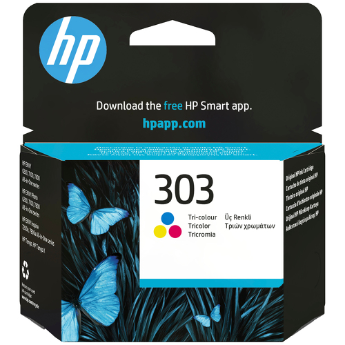 Original HP 303 Tri-colour Ink Cartridge - HP T6N01AE#LS1