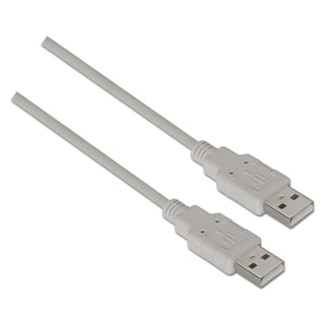 Cabo USB 2.0 Aisens - Tipo A Macho para Macho - 2,0 m - Cor Bege - Aisens A101-0022
