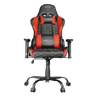 Trust GXT 708R Rest Gaming Chair - Apoio de braços - Encosto ajustável entre 90° e 180° - Almofada lombar e cervical - Rodas de nylon - Pistão a gás classe 4 - Base metálica - Peso máx. 150kg - Cor preto/vermelho - Trust 24217