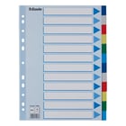 Separadores A4 Polipropileno Cores Sortidas 12 Pestanas - Esselte 1721088