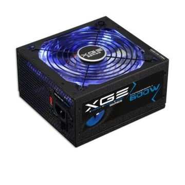 Tooq XGE II Gaming Power Supply 600W ATX 2.3 12V - PFC Ativo - Certificação 80 Plus Bronze - Ventoinha Silenciosa de 140mm com Iluminação LED - Preto - Tooq TQXGEII-600SAP