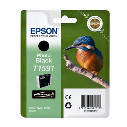 Epson Tinteiro T1591 Preto Foto Tinta UltraChrome Hi-Gloss2 - Epson C13T15914010