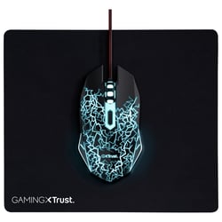 TRUST BASICS GAMING MOUSE & PAD - 24752 - Trust MMTRU24752