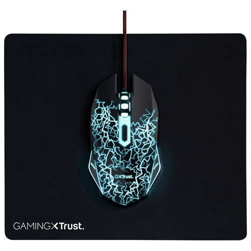 TRUST BASICS GAMING MOUSE & PAD - 24752 - Trust MMTRU24752