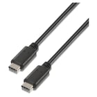 Cabo Aisens USB 2.0 3A - Tipo USB-C/M-USB-C/M - 2,0 m - Cor Preto - Aisens A107-0057