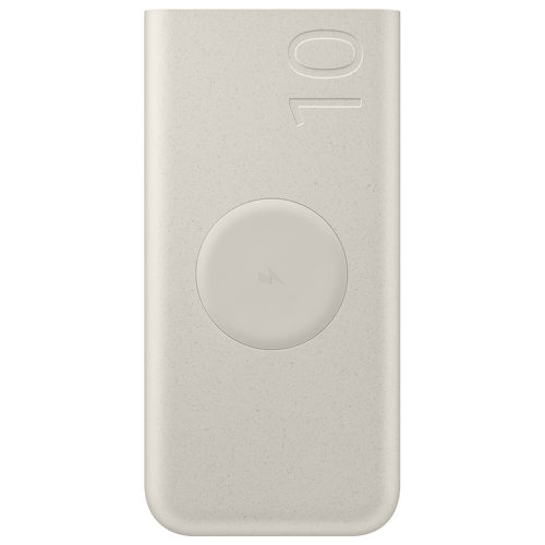 Powerbank Samsung 10.000mAh com Carregamento s/ Fios Bege - Samsung EB-U2510XUEGEU