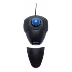 Kensington Trackball Orbit com Scroll Ring - Bola de 40 mm - Personalização de botões - Precisão ótica - Suporte de impulsos amovível - Preto - Kensington K72337EU