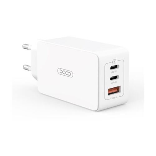 Carregador rápido XO 65W com proteção contra picos de corrente - Branco - XO 240087