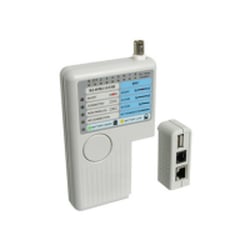 WP RACK TESTADOR DE CABOS RJ11/12/45 BNC E USB - WP Rack WPC-TST-002