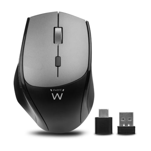 EWENT RATO WIRELESS 2400DPI PRETO USB-A E USB-C - Ewent EW3245