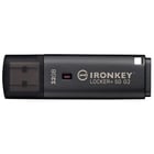 32GB IronKey Locker Plus 50 G2, FIPS 197, AES-256 - Kingston IKLP50G2/32GB