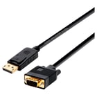 Cabo conversor Aisens Displayport para VGA - DP/M-VGA/M - 2,0 m - Cor preta - Aisens A125-0365