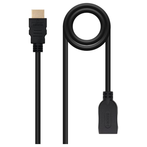 Cabo de extensão HDMI 2.0 A/M-A/H Nanocable - 3,0 m - Preto - Nanocable 10.15.1013