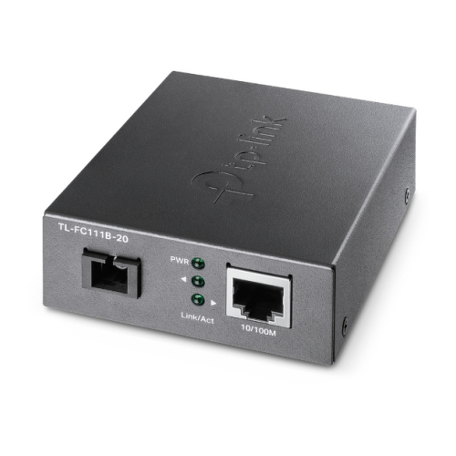 Media Converter TP-Link 1× 100Mbps SC Port, 1× 10/100M RJ45 Port (Auto MDI/MDIX) - TL-FC111B-20 - TP-Link TL-FC111B-20