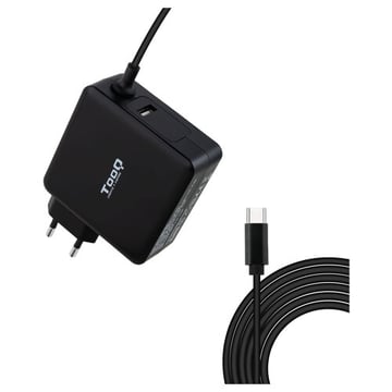 Tooq Carregador universal para portátil 90W USB-C - Compatível com PD - Cabo de 1,80m - Tooq 179136