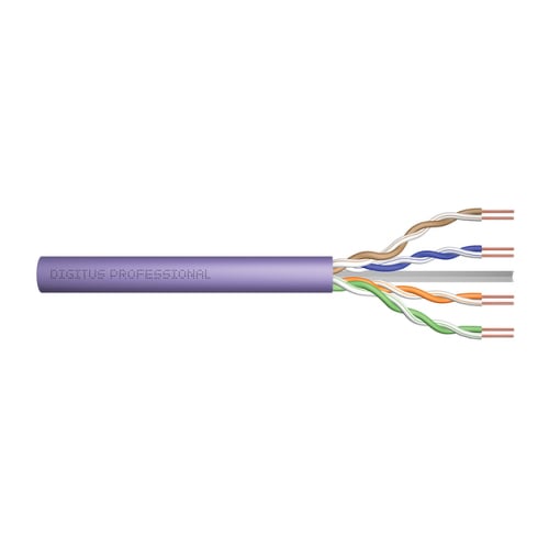 DIGITUS BOBINE CABO REDE UTP CAT6 LSZH 305MT VIOLETA - DIGITUS DK-1613-VH-305