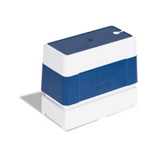 Suporte de carimbos azul. 6 carimbos de 27 x 70 mm - Brother PR2770E6P