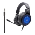 EWENT GAMING HEADSET OVER-EAR MICROFONE 3.5MM BLACK BLUE - Ewent PL3322