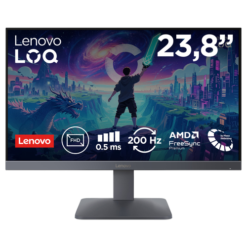 Lenovo LOQ 24 -10 - Monitor de jogos básico FHD de 23,8'' - Lenovo 68F1GACBEU