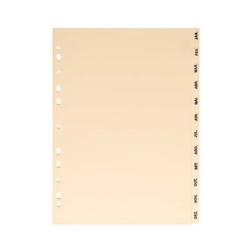 Separadores A4 Cartolina 12 (Jan a Dez) - Neutral 1721052
