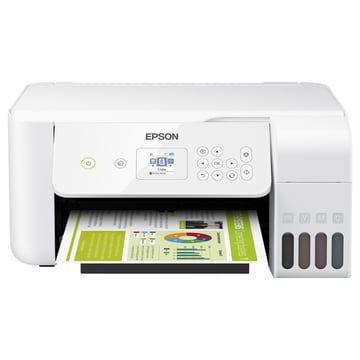 Epson EcoTank ET-2726, Jato de tinta, Impressão a cores, 5760 x 1440 DPI, Cópia a cores, A4, Branco - Epson C11CH42407