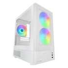 Mars Gaming Caixa MC-Onyx Micro-ATX com 3 ventoinhas ARGB de 120 mm, frente em vidro com malha, branca - Mars Gaming MCONYXW