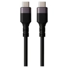 Cabo USB 3.2 GEN2x1 Tipo C, tipo C para C M/M, AWG24, PD 60W, Data 10gbps, PVC, preto, 1m, Ecobag - Ewent EC1095