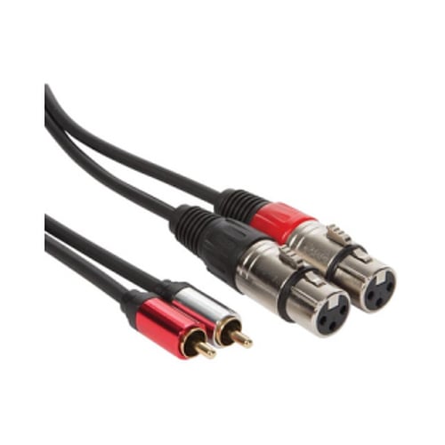 Cabo Audio 2x XLR Macho para 2x RCA Macho 1,2m - Velleman VELPAC152