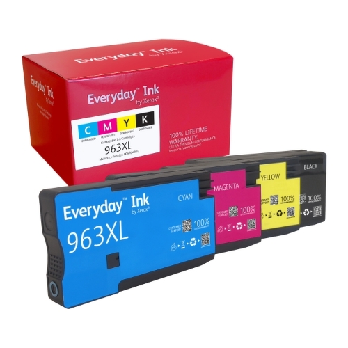 Xerox Everyday HP 963XL Conjunto de 4 tinteiros remanufacturados - Substitui 3JA30AE/3JA27AE/3JA28AE/3JA29AE/3JA26AE/3JA23AE/3JA24AE/3JA25AE (Chip reforçado para atualização) - HP 006R04993