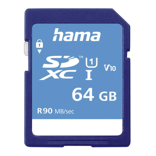 Cartão Memória SDXC 64GB Hama Class 10 - Hama HAM124136