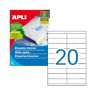 Etiquetas 105x029mm 100Fls 01299 Apli 2000un - APLI APL01299