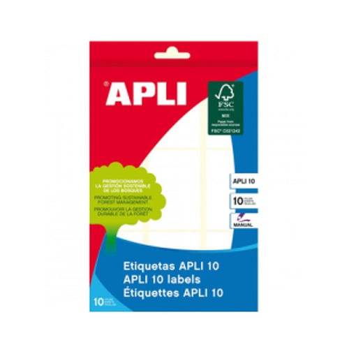 Etiquetas 034x053mm 10Fls A5 Apli 200un - APLI APL1650